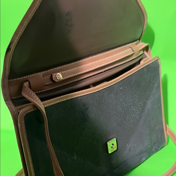 Fendi Black Suede and Brown Leather Crossbody Bag - Picture 5 of 10